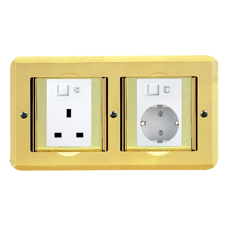 Tatala Ufiufi Socket Brass Alloy Floor Socket 6 Module Capacity