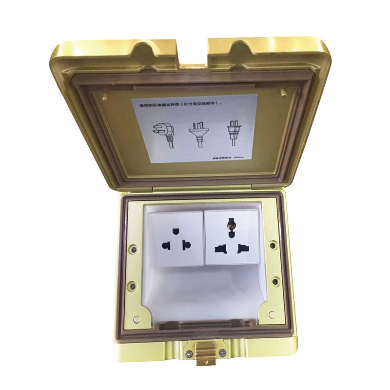 Pop Up Si'itia IP55 Suavai Eletise Foliga Foga Outlet Pusa Socket